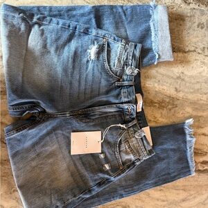 Stylish Blue Distressed Women Jeans